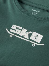 NAME IT Langærmet Bluse Varto Bistro Green Skate8